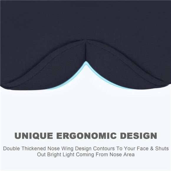 Sleep Mask for Women Men with Cooling/Heated Gel Pad for Dry Puffy Eyes - Picture 3 of 7
